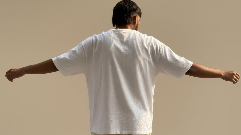 Round Neck premium Cotton T-shirt White