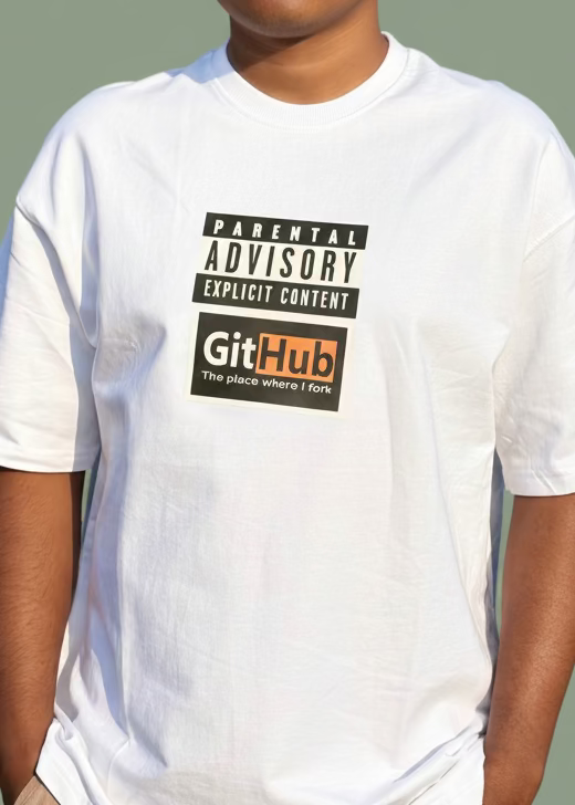 Round neck solid color white cotton Tee