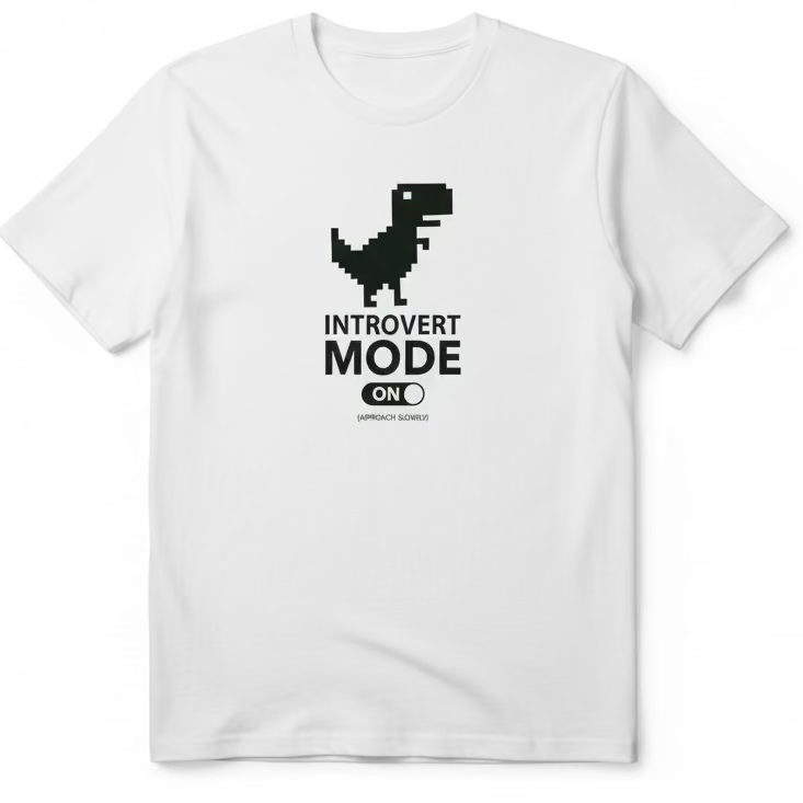 Round neck White Cotton Tee