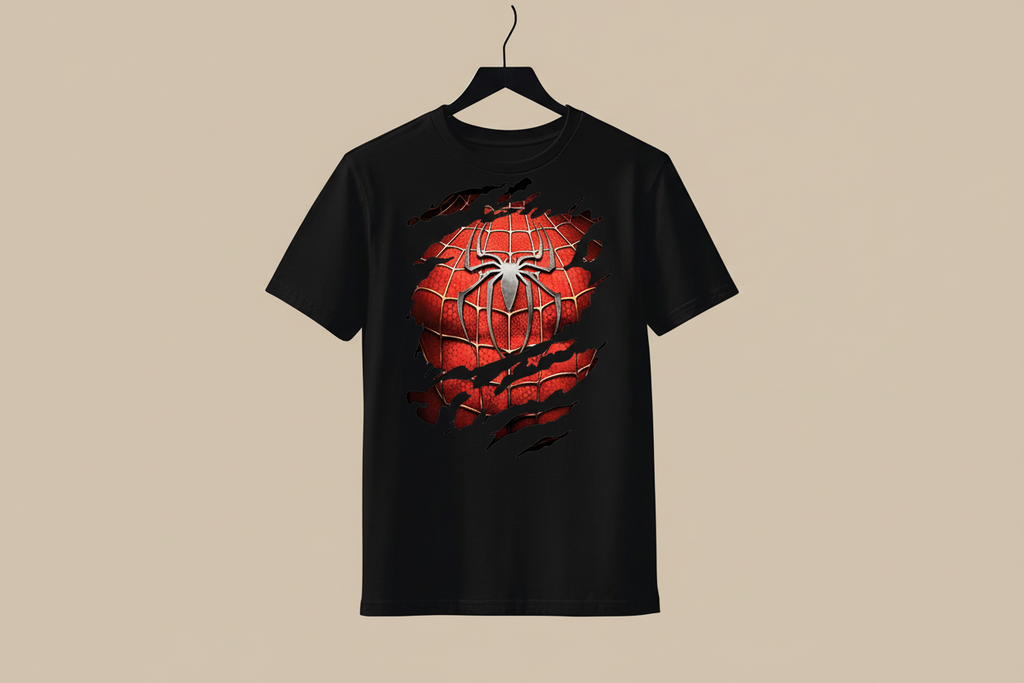 Spider-Man Round Neck Drop-Shoulder cotton Tee